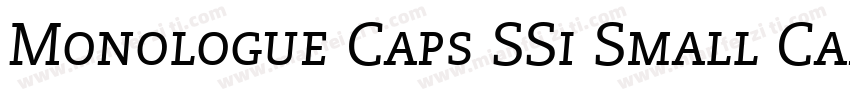 Monologue Caps SSi Small Caps字体转换